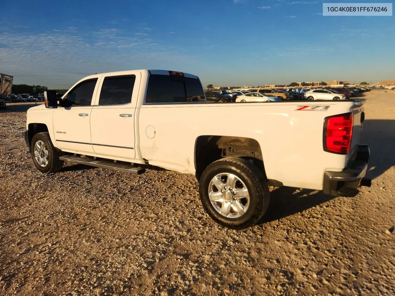 2015 CHEVROLET SILVERADO VIN 1GC4K0E81FF676246 — фото 2
