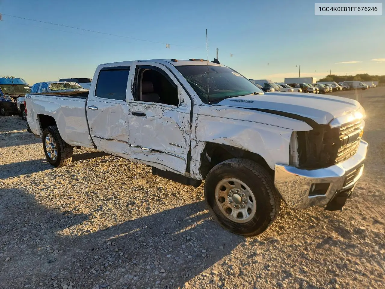 2015 CHEVROLET SILVERADO VIN 1GC4K0E81FF676246 — фото 4