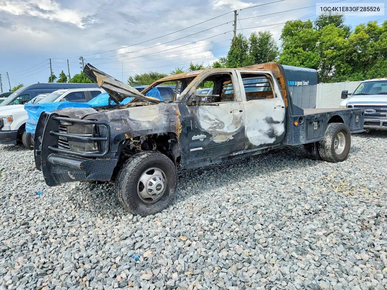 CHEVROLET SILVERADO 2016, VIN 1GC4K1E83GF285526