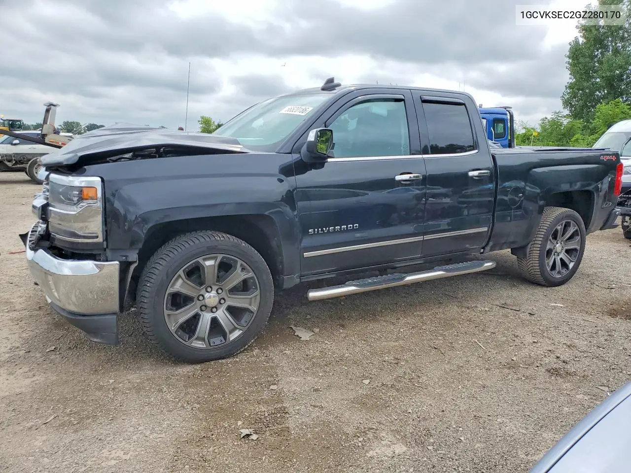CHEVROLET SILVERADO 2016, VIN 1GCVKSEC2GZ280170