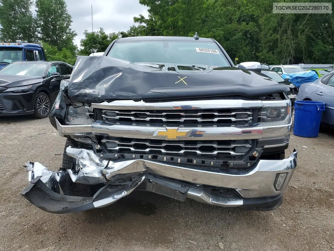 2016 CHEVROLET SILVERADO VIN 1GCVKSEC2GZ280170 — фото 5