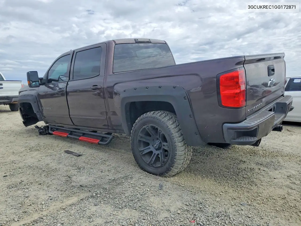 2016 CHEVROLET SILVERADO VIN 3GCUKREC1GG172871 — фото 2