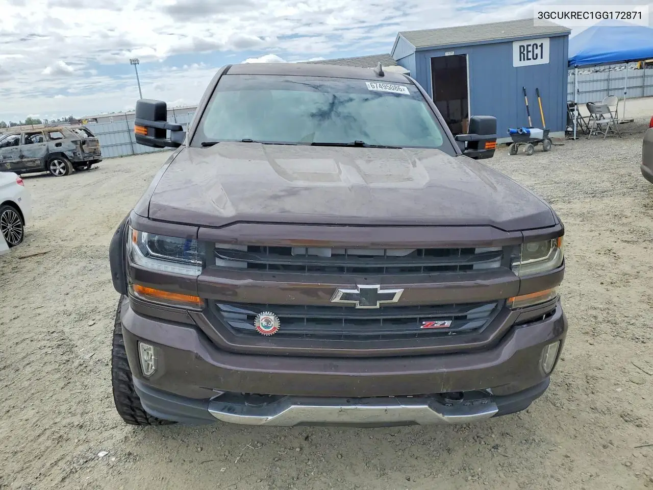 2016 CHEVROLET SILVERADO VIN 3GCUKREC1GG172871 — фото 5
