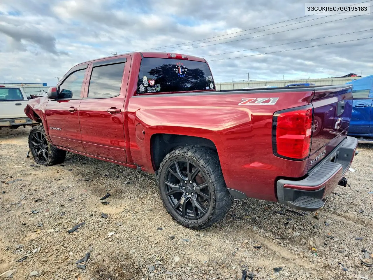 2016 CHEVROLET SILVERADO VIN 3GCUKREC7GG195183 — фото 2