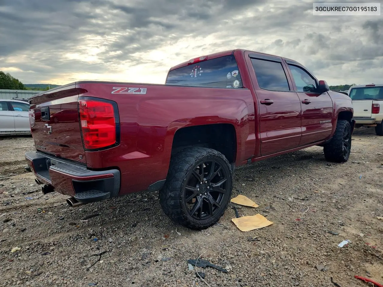 2016 CHEVROLET SILVERADO VIN 3GCUKREC7GG195183 — фото 3