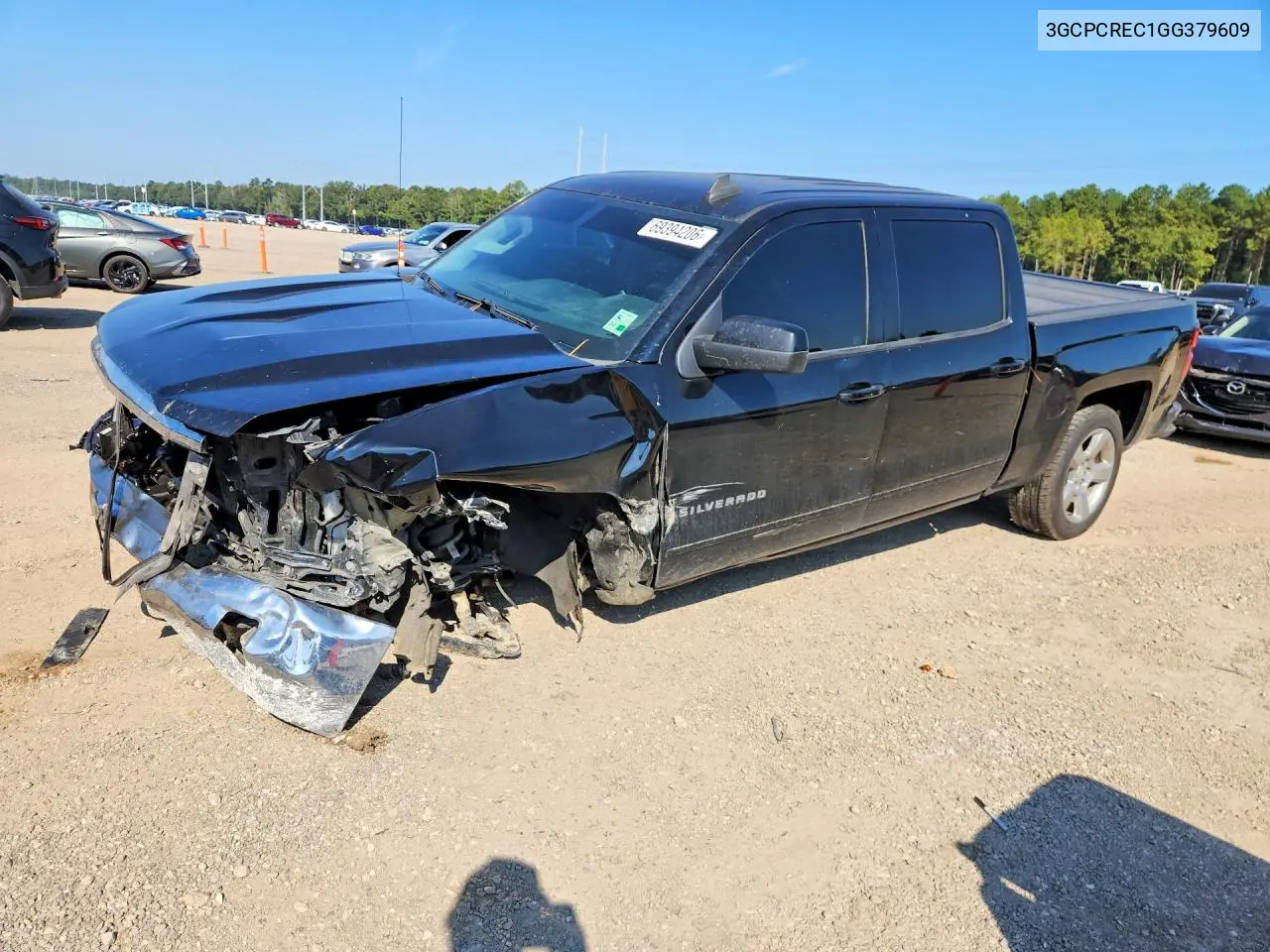 CHEVROLET SILVERADO 2016, VIN 3GCPCREC1GG379609