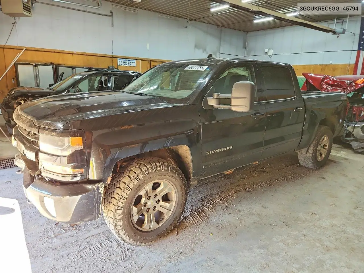 CHEVROLET SILVERADO 2016, VIN 3GCUKREC6GG145794
