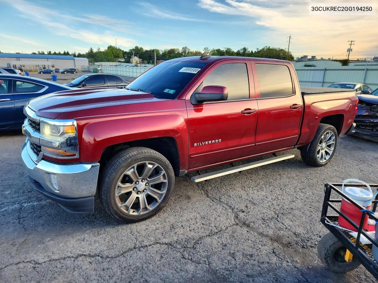 CHEVROLET SILVERADO 2016, VIN 3GCUKREC2GG194250