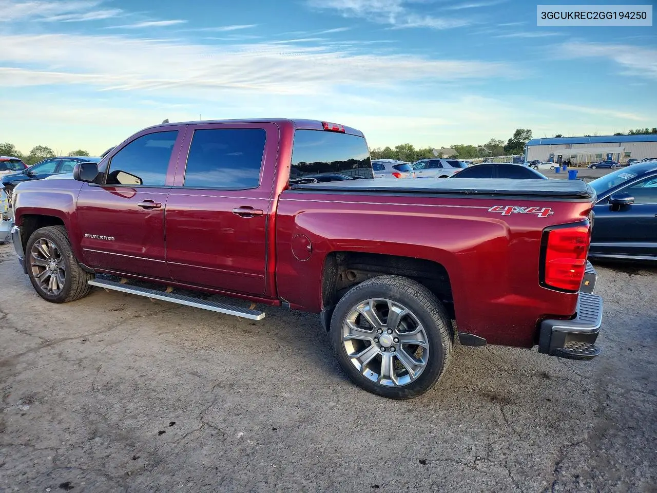 2016 CHEVROLET SILVERADO VIN 3GCUKREC2GG194250 — фото 2