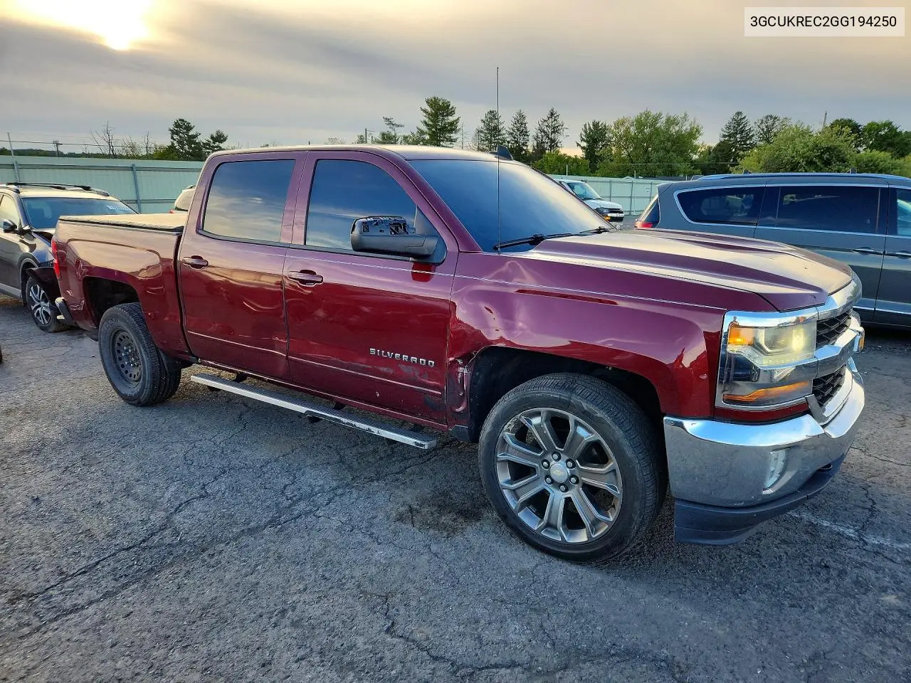 2016 CHEVROLET SILVERADO VIN 3GCUKREC2GG194250 — фото 4