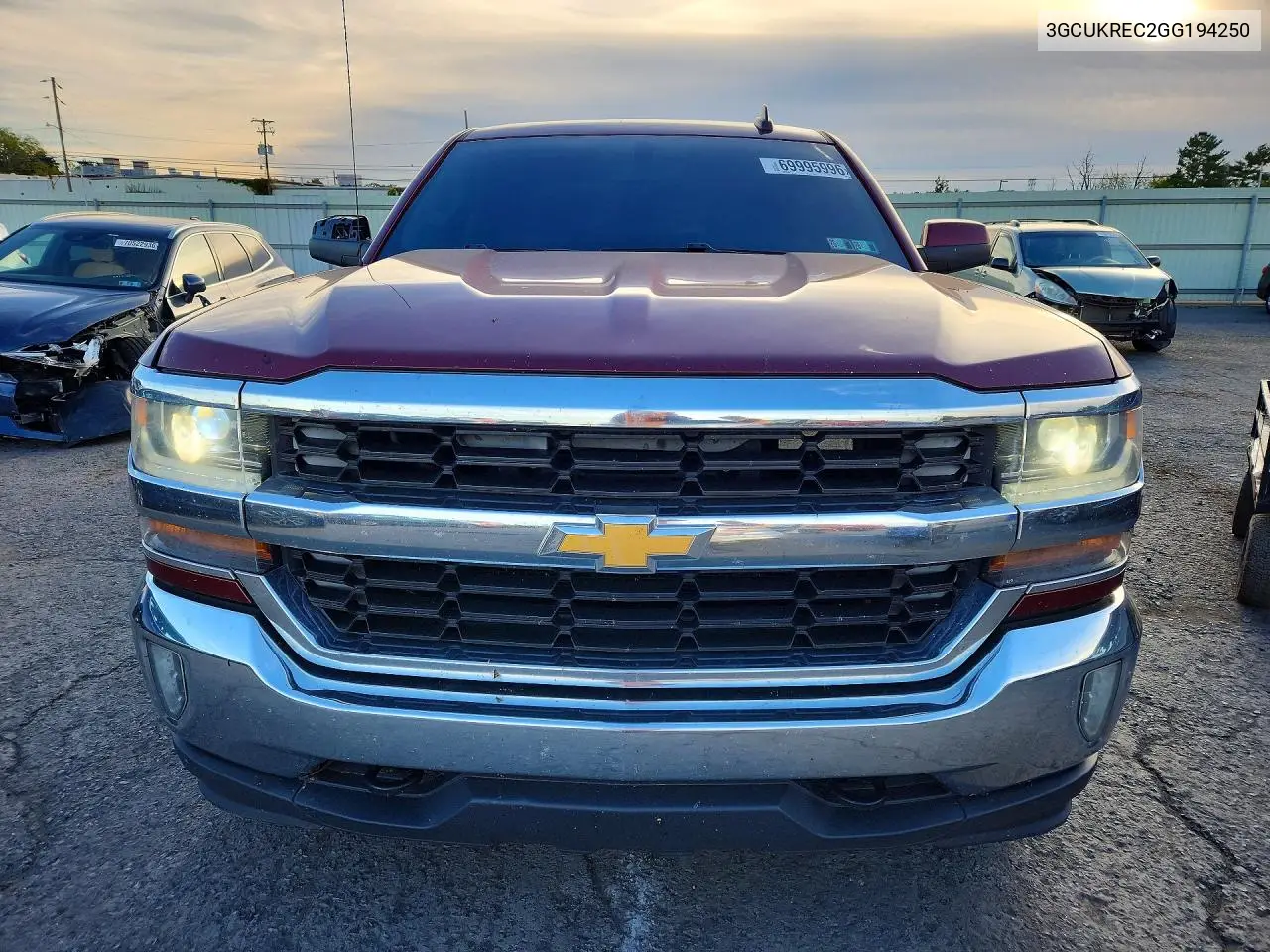 2016 CHEVROLET SILVERADO VIN 3GCUKREC2GG194250 — фото 5