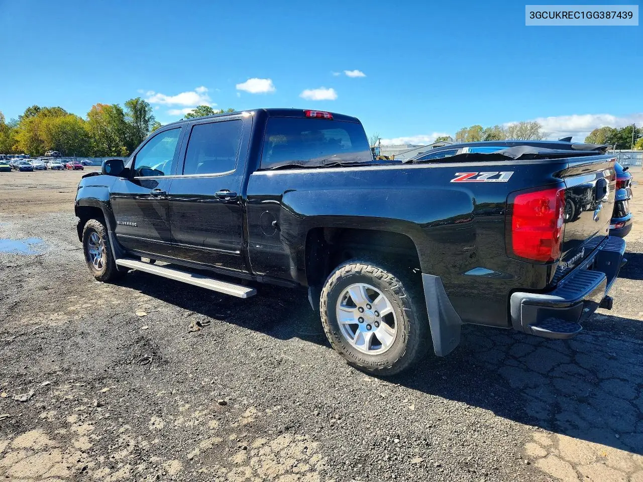 2016 CHEVROLET SILVERADO VIN 3GCUKREC1GG387439 — фото 2