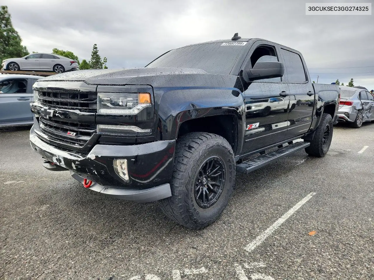 CHEVROLET SILVERADO 2016, VIN 3GCUKSEC3GG274325