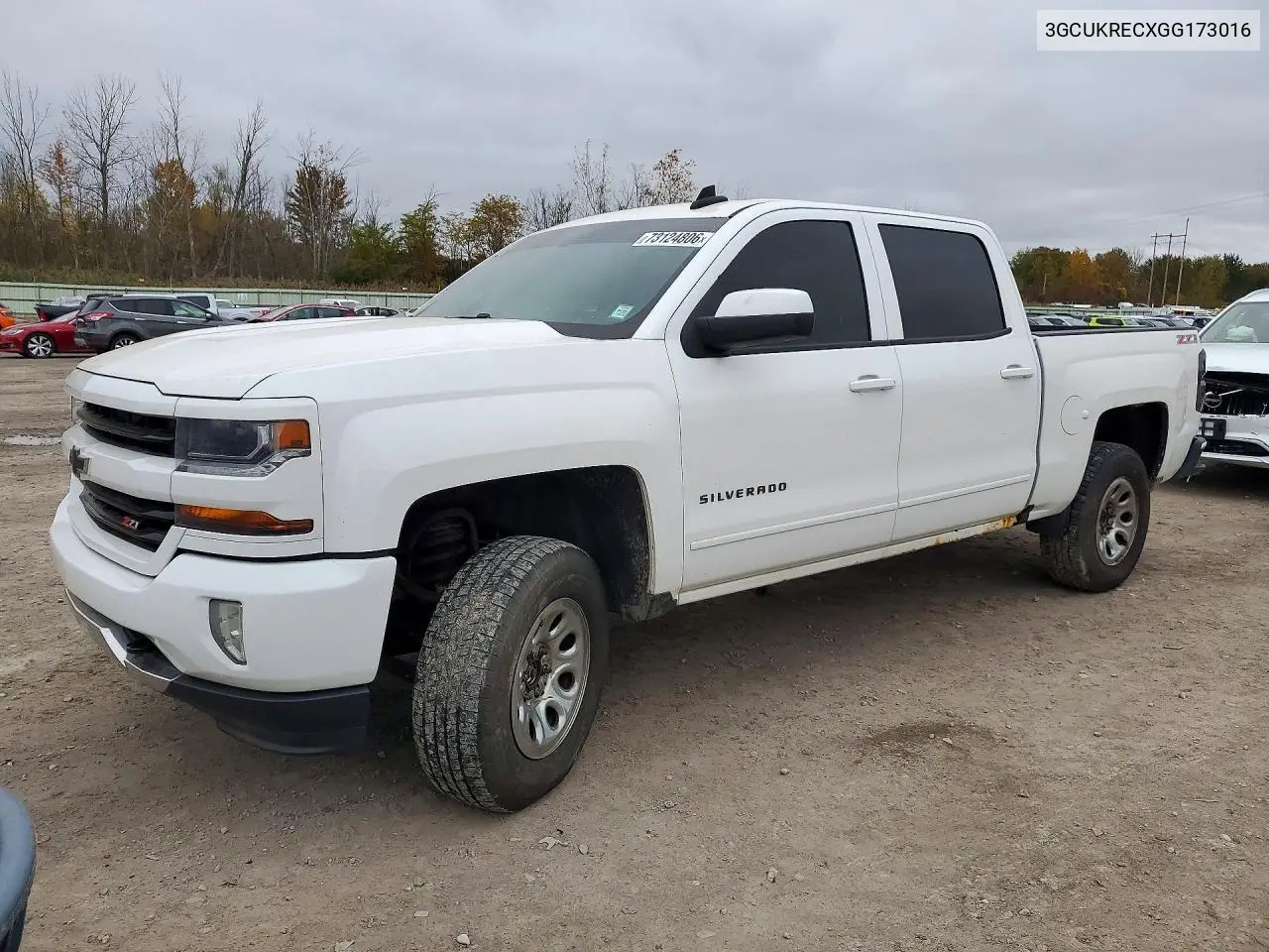 CHEVROLET SILVERADO 2016, VIN 3GCUKRECXGG173016