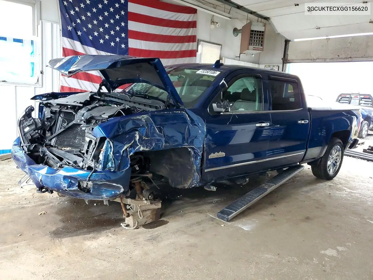CHEVROLET SILVERADO 2016, VIN 3GCUKTECXGG156620