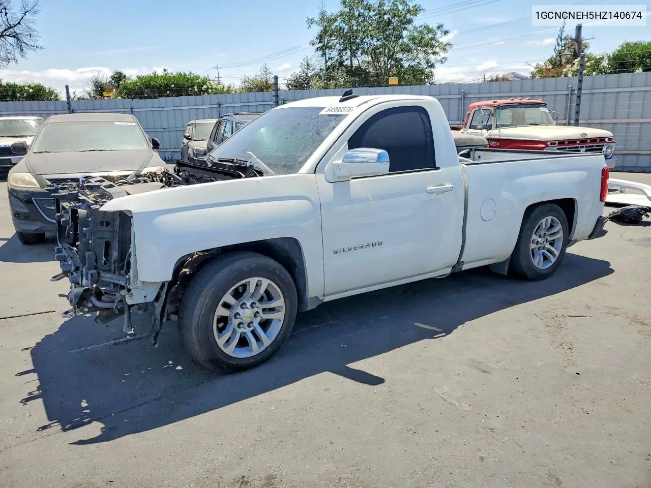 CHEVROLET SILVERADO 2017, VIN 1GCNCNEH5HZ140674
