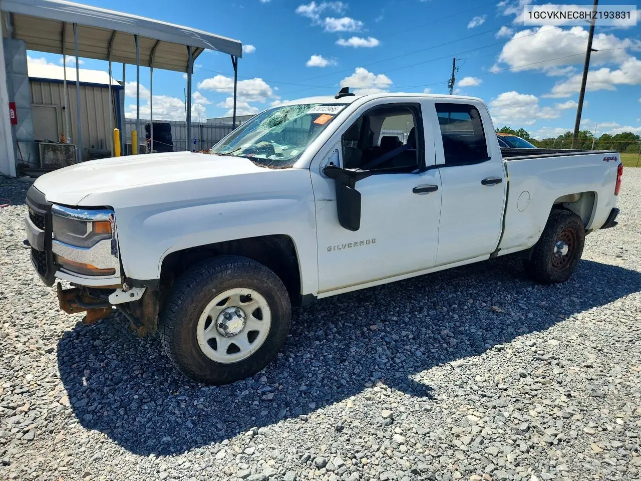 CHEVROLET SILVERADO 2017, VIN 1GCVKNEC8HZ193831