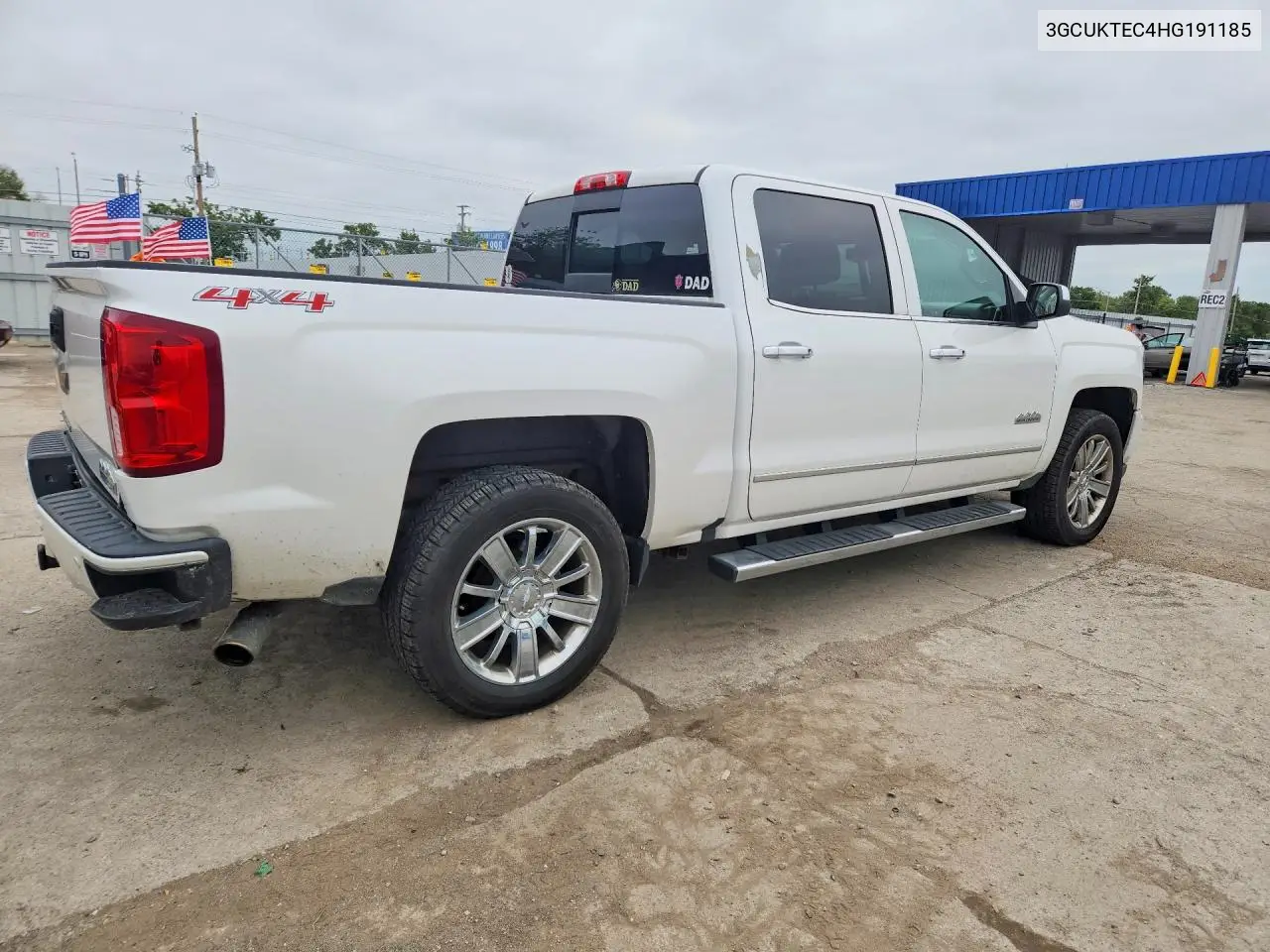2017 CHEVROLET SILVERADO VIN 3GCUKTEC4HG191185 — фото 3