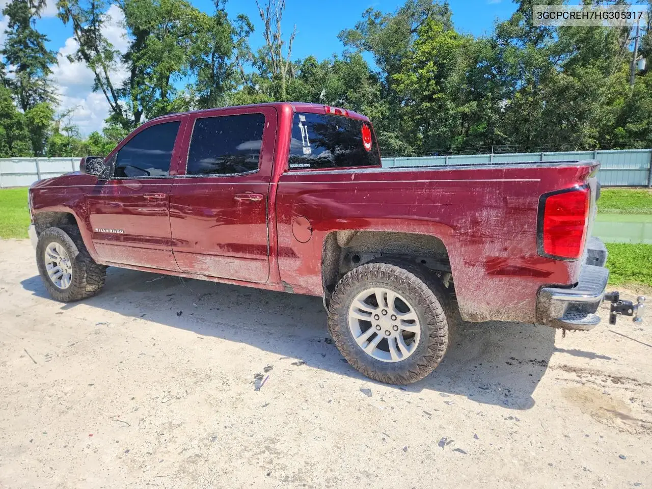 2017 CHEVROLET SILVERADO VIN 3GCPCREH7HG305317 — фото 2
