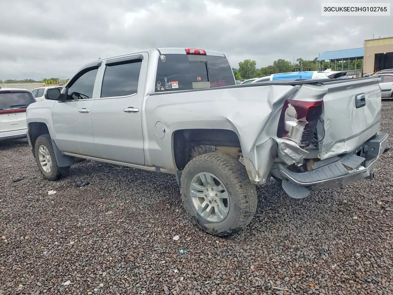 2017 CHEVROLET SILVERADO VIN 3GCUKSEC3HG102765 — фото 2