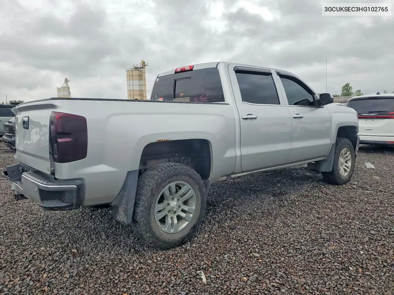 2017 CHEVROLET SILVERADO VIN 3GCUKSEC3HG102765 — фото 3