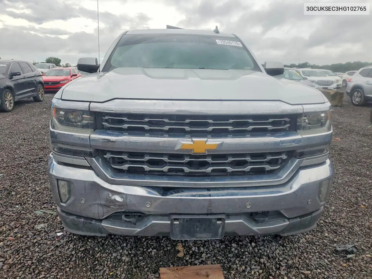 2017 CHEVROLET SILVERADO VIN 3GCUKSEC3HG102765 — фото 5