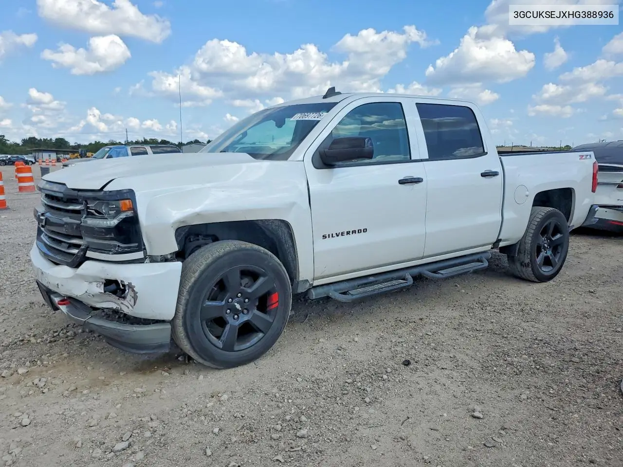 CHEVROLET SILVERADO 2017, VIN 3GCUKSEJXHG388936