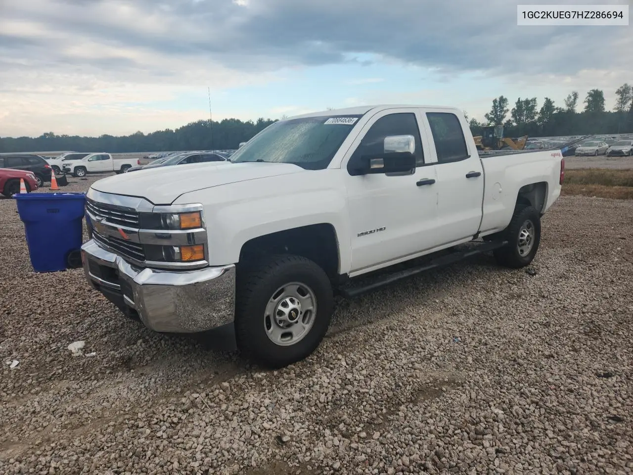 CHEVROLET SILVERADO 2017, VIN 1GC2KUEG7HZ286694