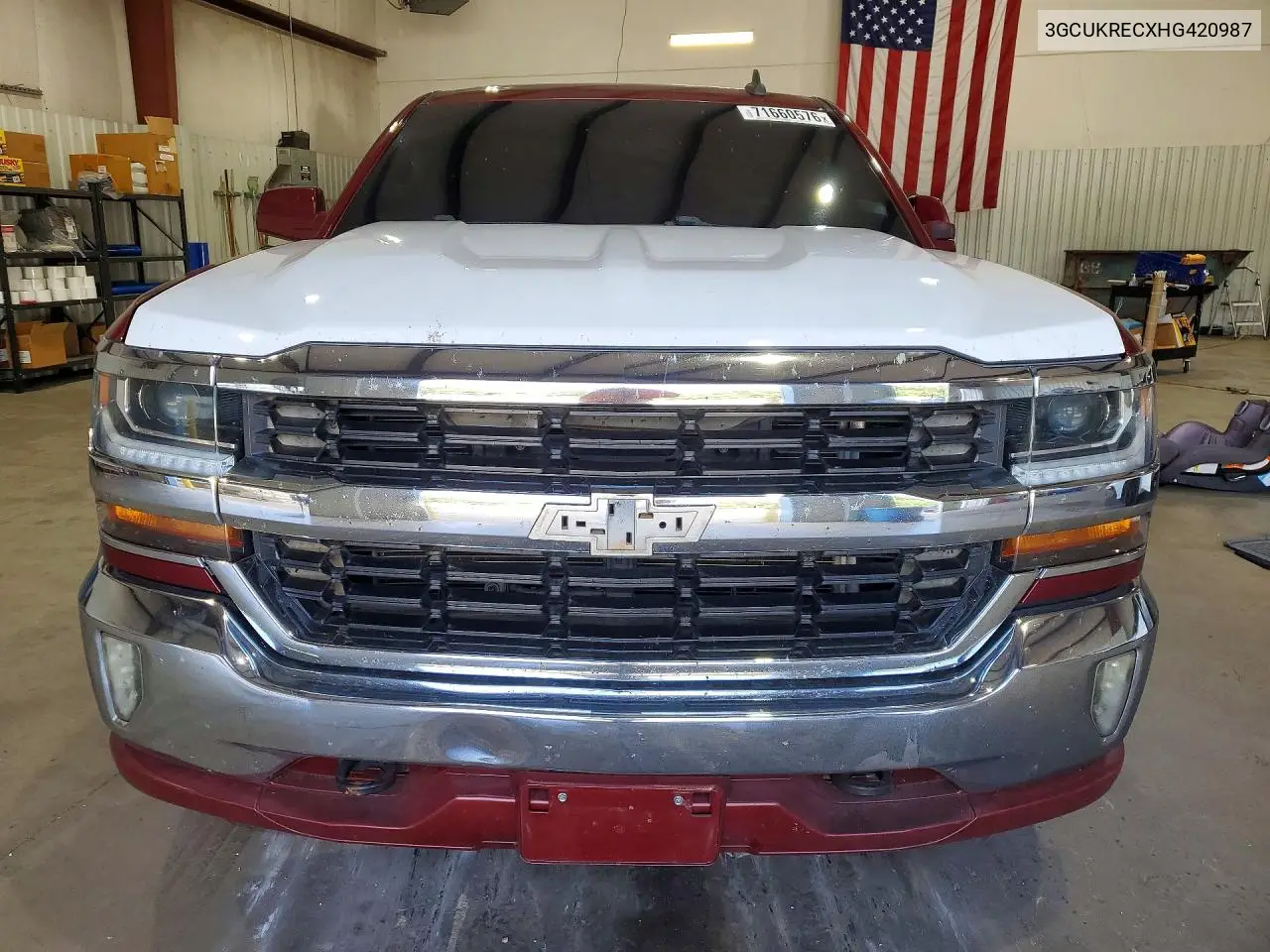 2017 CHEVROLET SILVERADO VIN 3GCUKRECXHG420987 — фото 5
