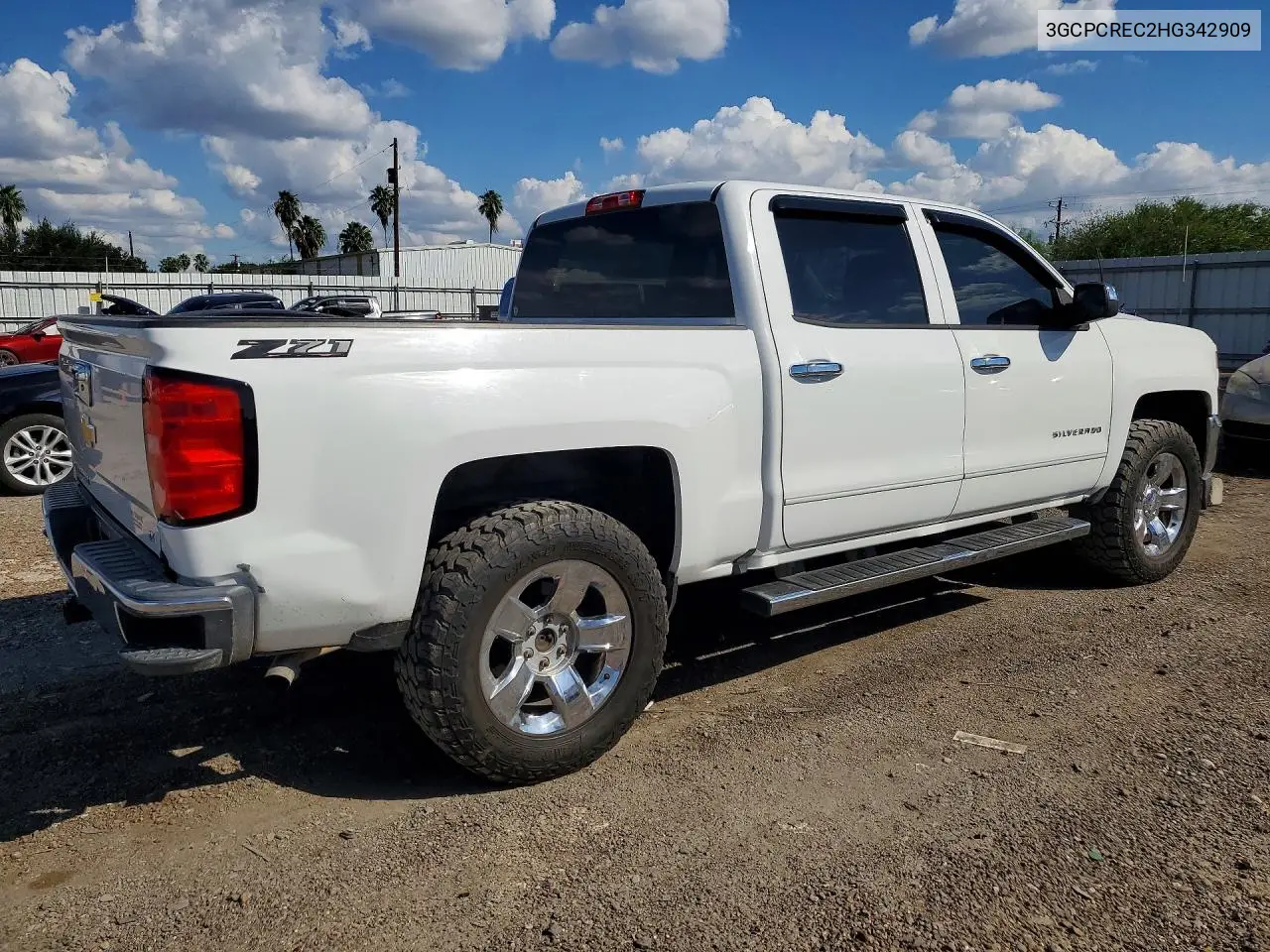 2017 CHEVROLET SILVERADO VIN 3GCPCREC2HG342909 — фото 3