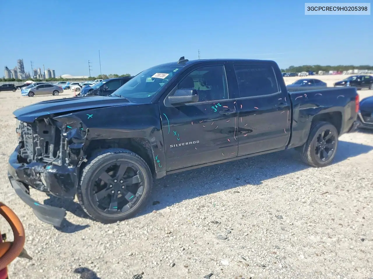 CHEVROLET SILVERADO 2017, VIN 3GCPCREC9HG205398