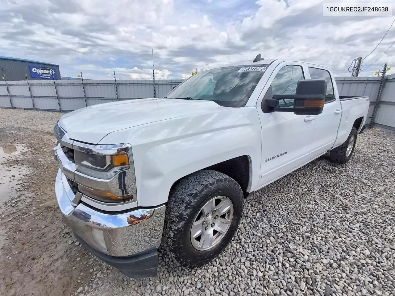 CHEVROLET SILVERADO 2018, VIN 1GCUKREC2JF248638