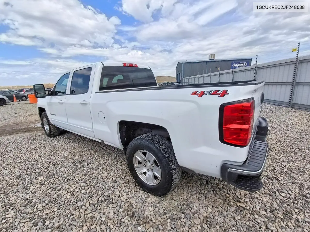 2018 CHEVROLET SILVERADO VIN 1GCUKREC2JF248638 — фото 2