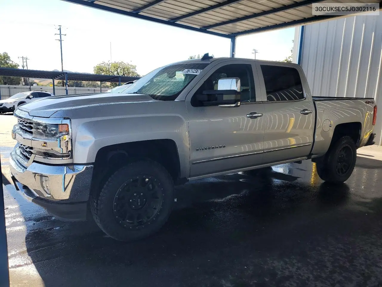 CHEVROLET SILVERADO 2018, VIN 3GCUKSEC5JG302116