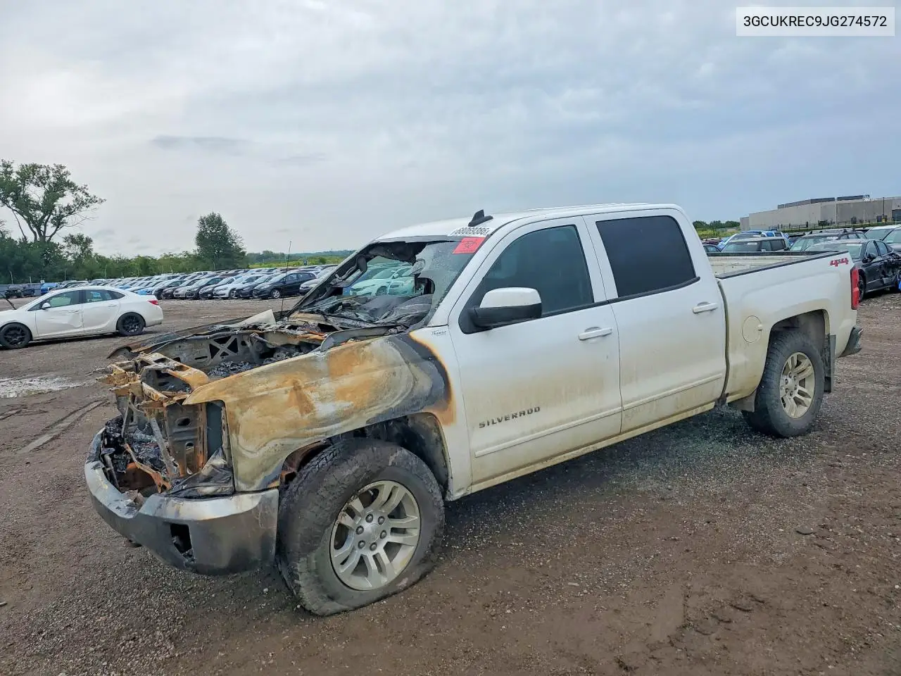 CHEVROLET SILVERADO 2018, VIN 3GCUKREC9JG274572