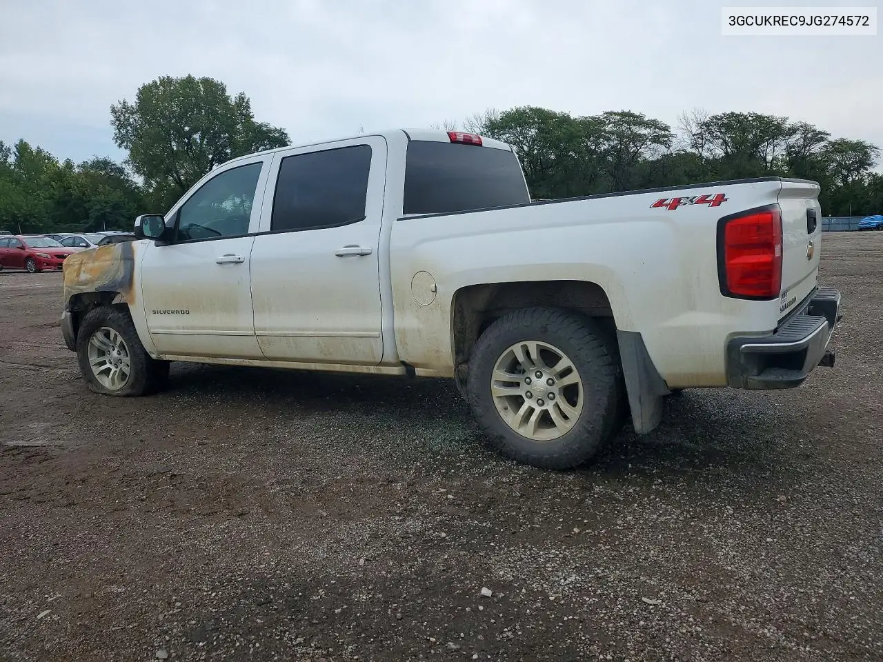 2018 CHEVROLET SILVERADO VIN 3GCUKREC9JG274572 — фото 2
