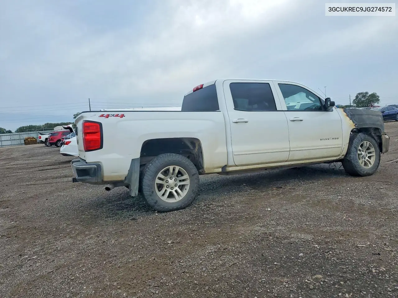 2018 CHEVROLET SILVERADO VIN 3GCUKREC9JG274572 — фото 3