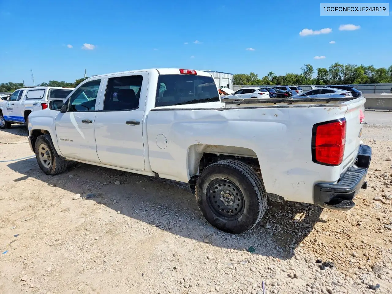 2018 CHEVROLET SILVERADO VIN 1GCPCNECXJF243819 — фото 2