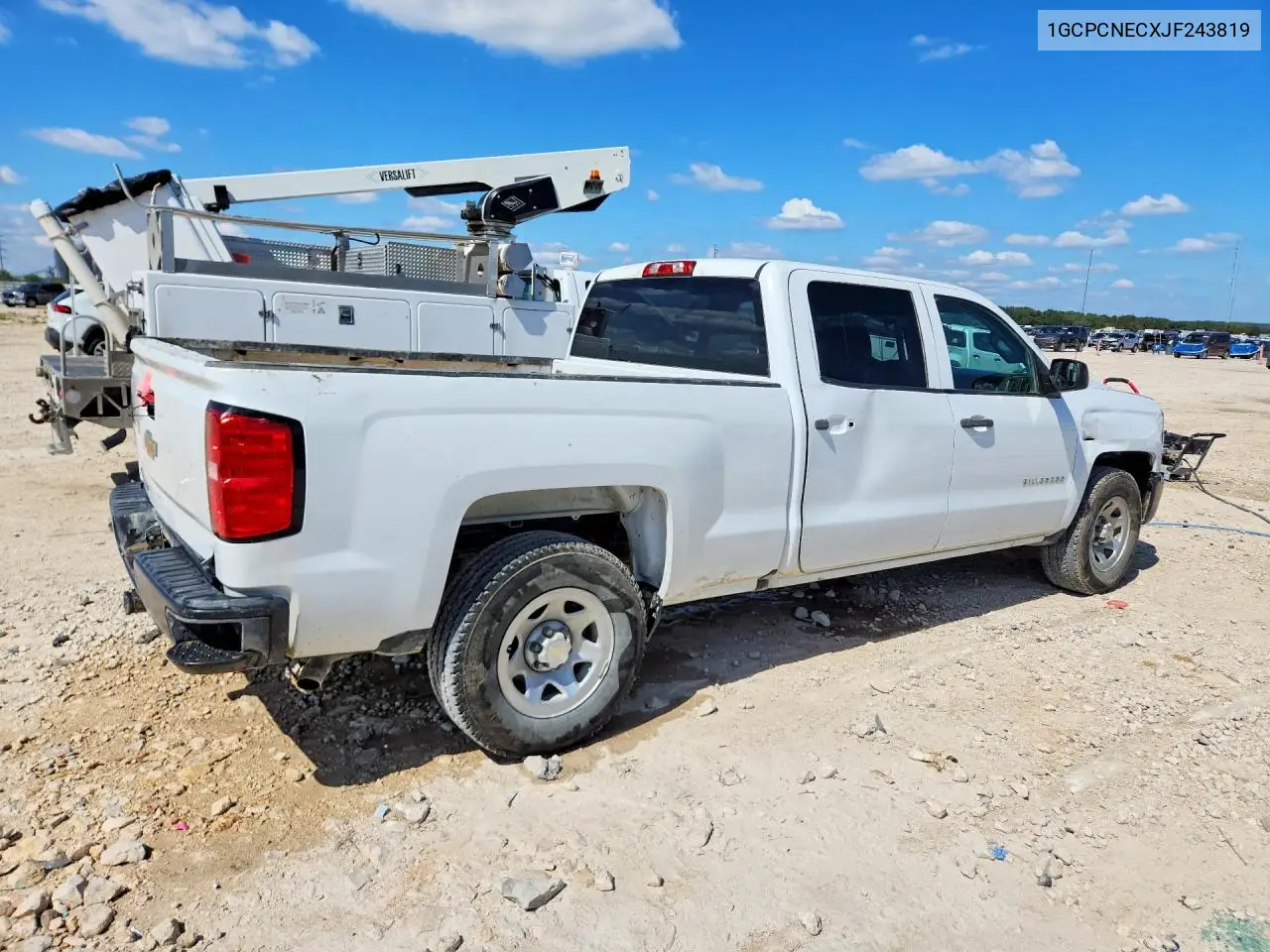 2018 CHEVROLET SILVERADO VIN 1GCPCNECXJF243819 — фото 3