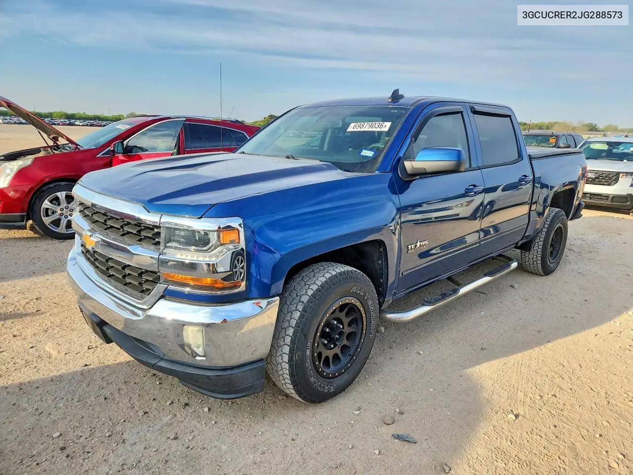 CHEVROLET SILVERADO 2018, VIN 3GCUCRER2JG288573