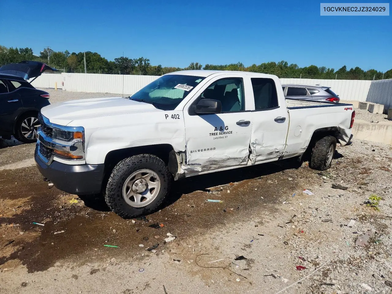 CHEVROLET SILVERADO 2018, VIN 1GCVKNEC2JZ324029