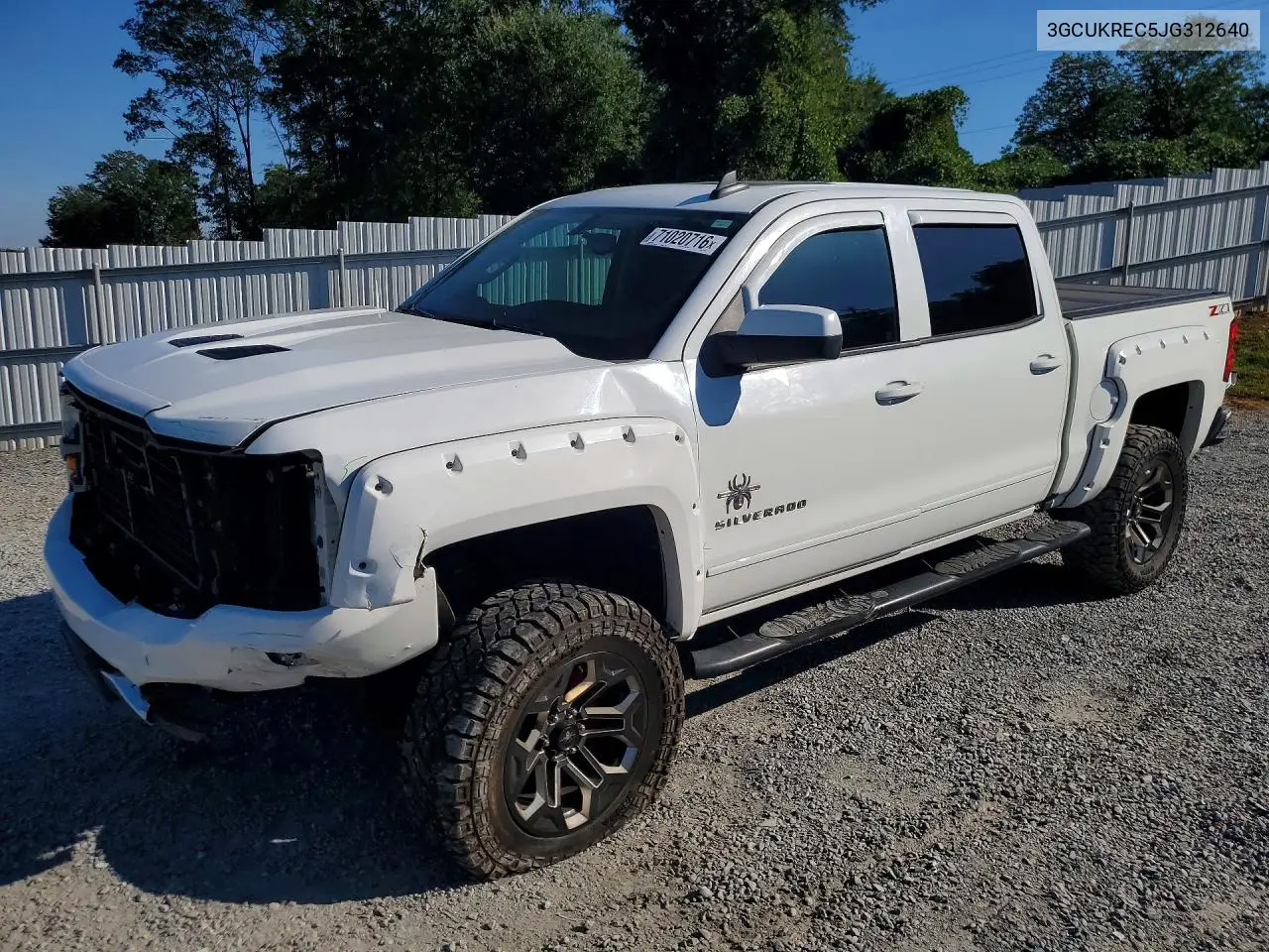 CHEVROLET SILVERADO 2018, VIN 3GCUKREC5JG312640