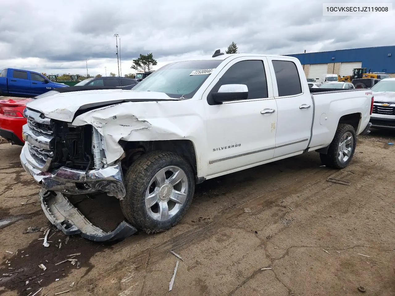 CHEVROLET SILVERADO 2018, VIN 1GCVKSEC1JZ119008