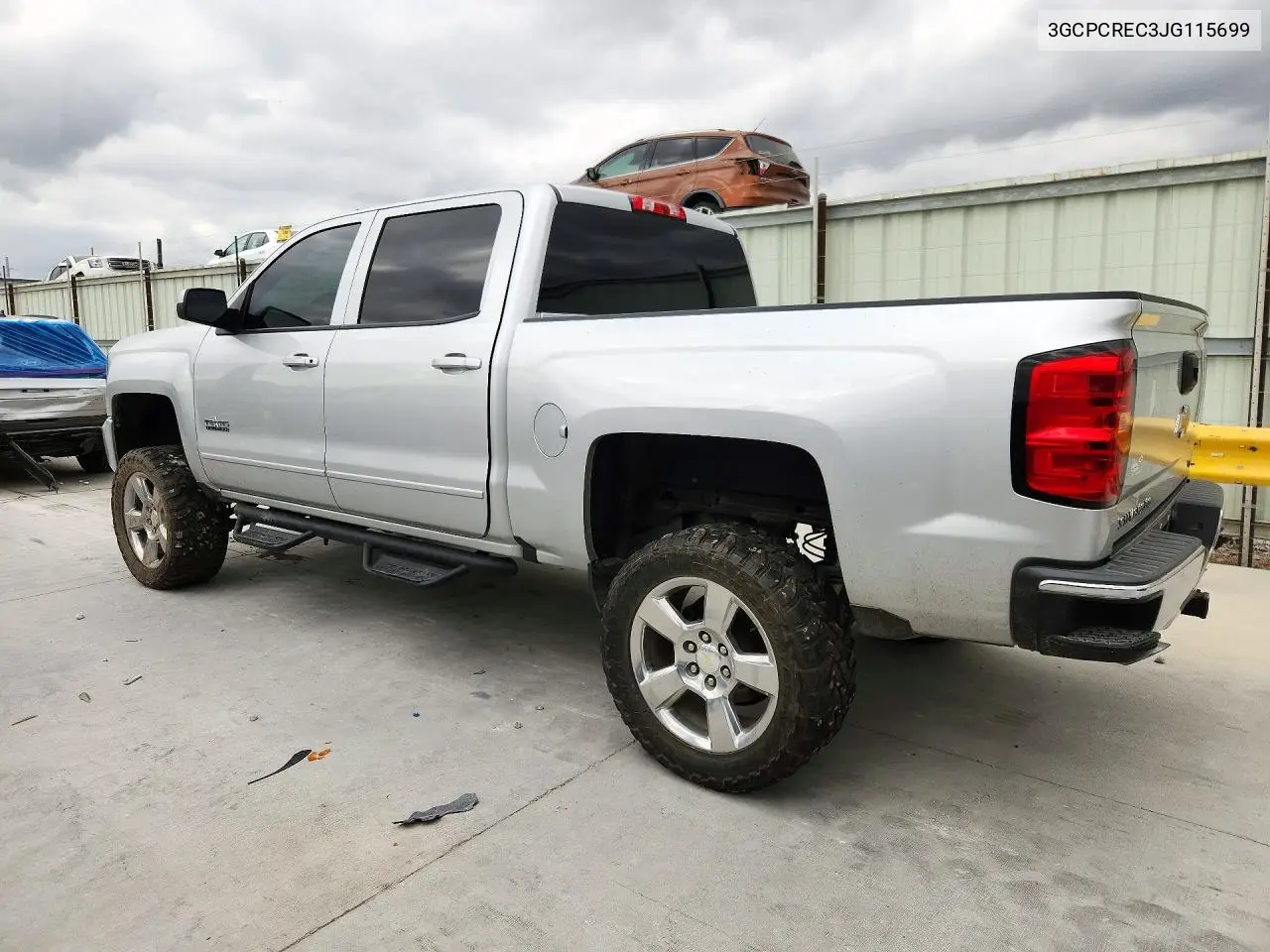 2018 CHEVROLET SILVERADO VIN 3GCPCREC3JG115699 — фото 2