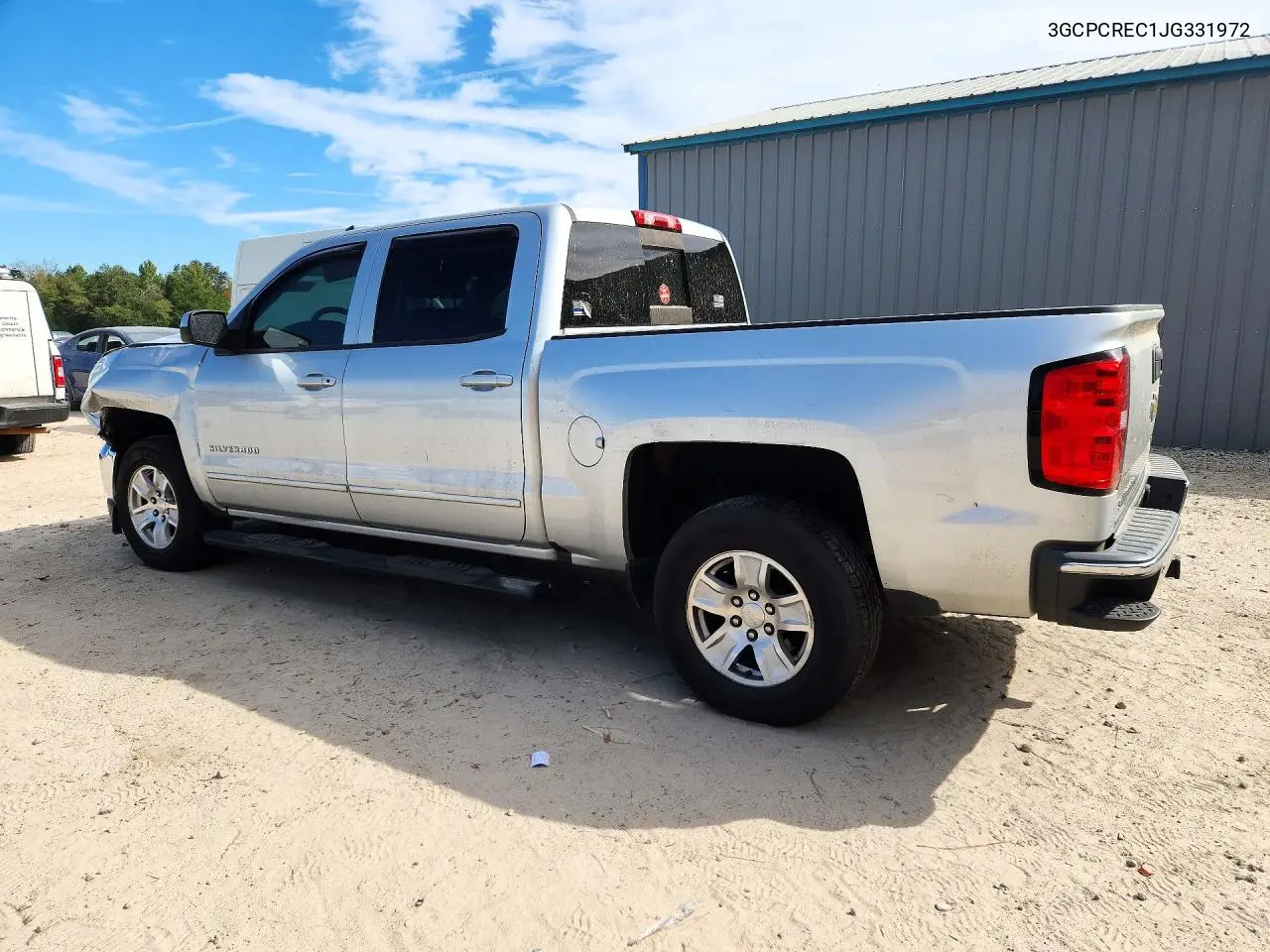 2018 CHEVROLET SILVERADO VIN 3GCPCREC1JG331972 — фото 2