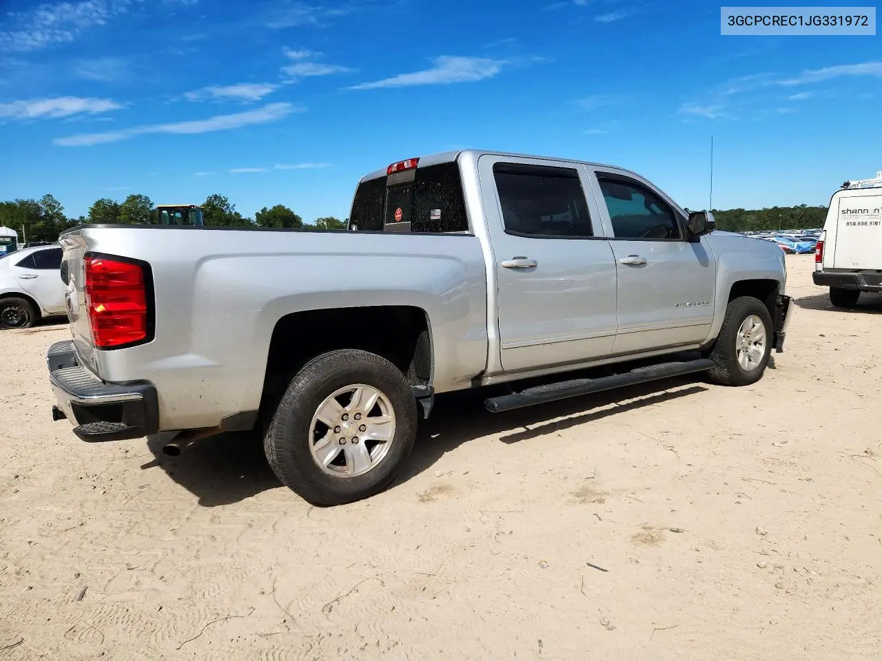2018 CHEVROLET SILVERADO VIN 3GCPCREC1JG331972 — фото 3