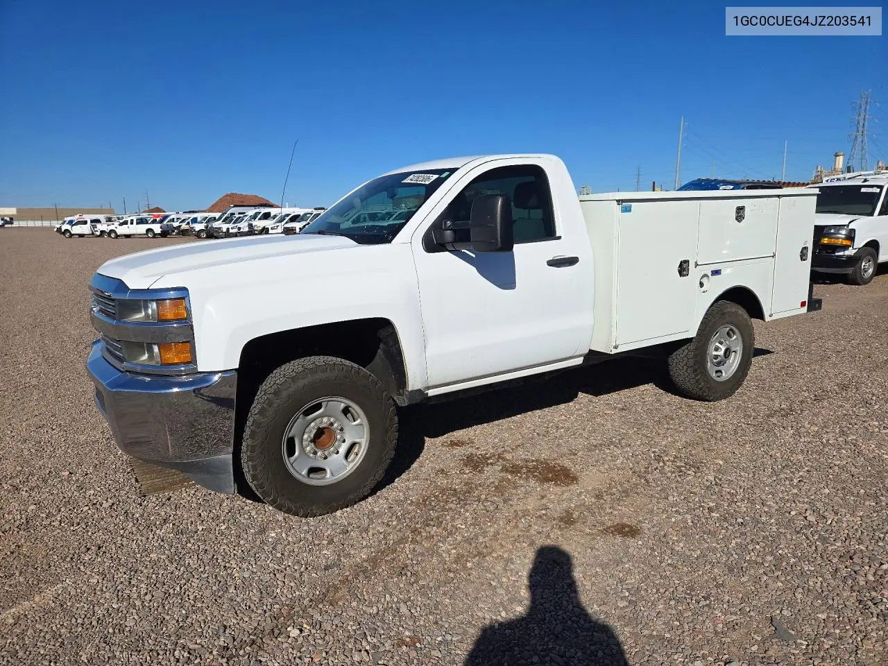 CHEVROLET SILVERADO 2018, VIN 1GC0CUEG4JZ203541