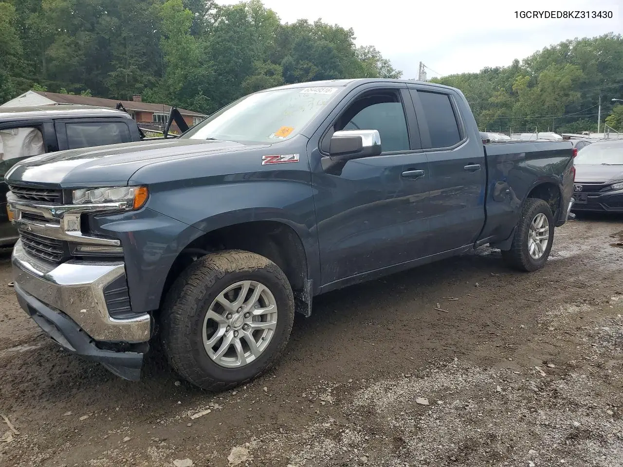 CHEVROLET SILVERADO 2019, VIN 1GCRYDED8KZ313430