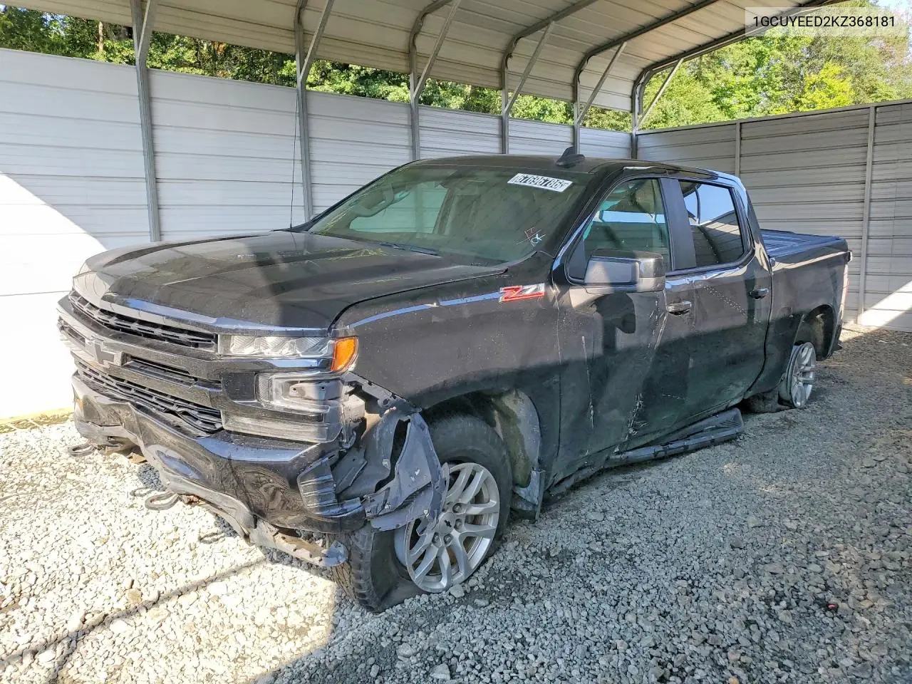 CHEVROLET SILVERADO 2019, VIN 1GCUYEED2KZ368181