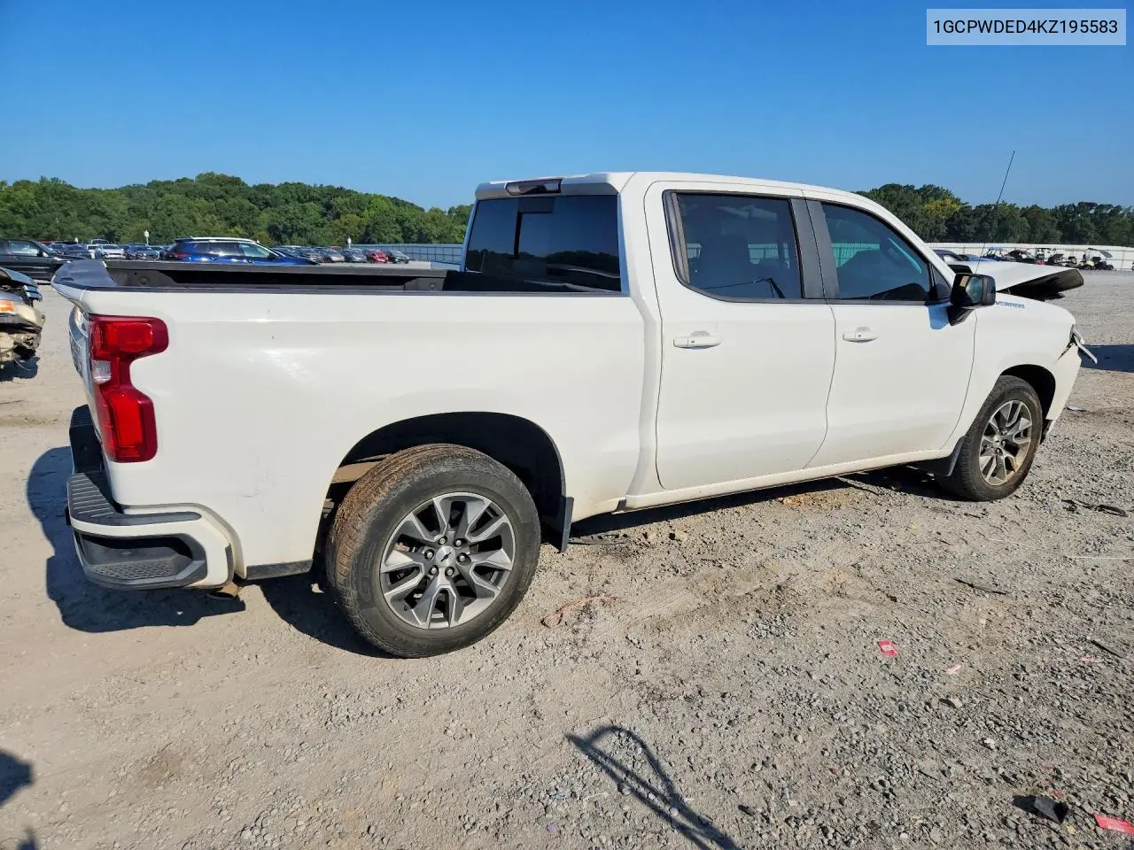 2019 CHEVROLET SILVERADO VIN 1GCPWDED4KZ195583 — фото 3